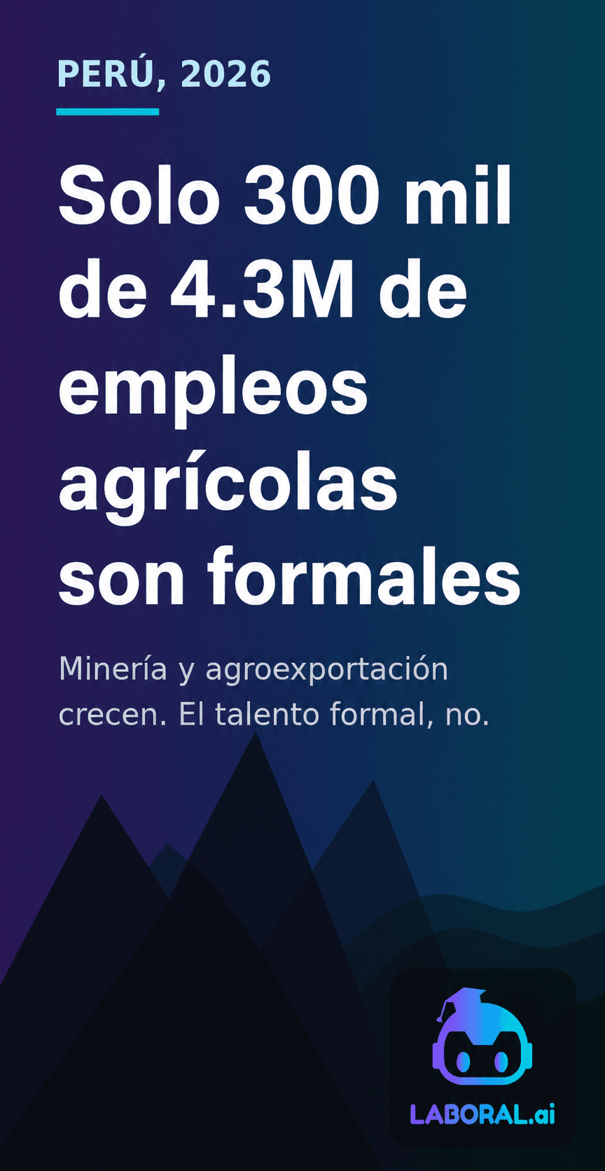 Cifras del crecimiento de la minería y la agroexportación en Perú